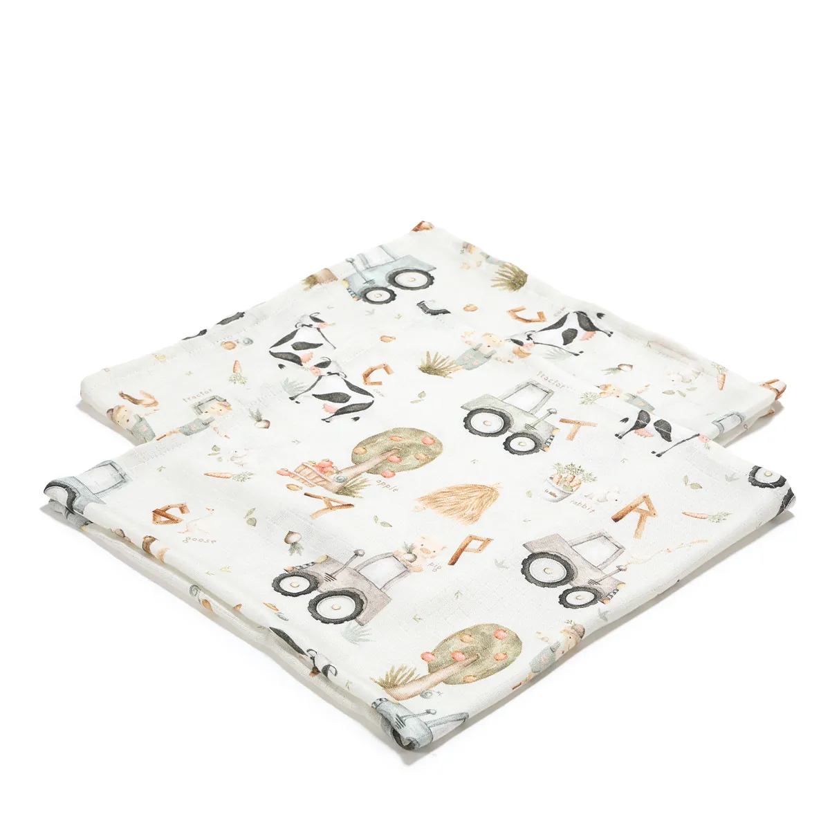 Multi-use bamboo muslin 2-pack - ABC Farm