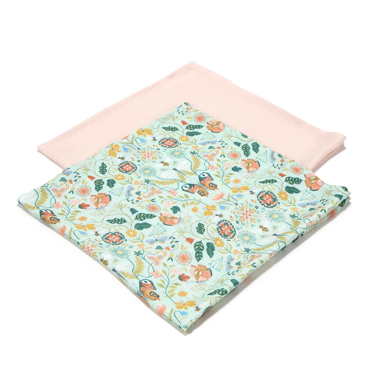 Multi-use bamboo muslin 2-pack - Secret garden