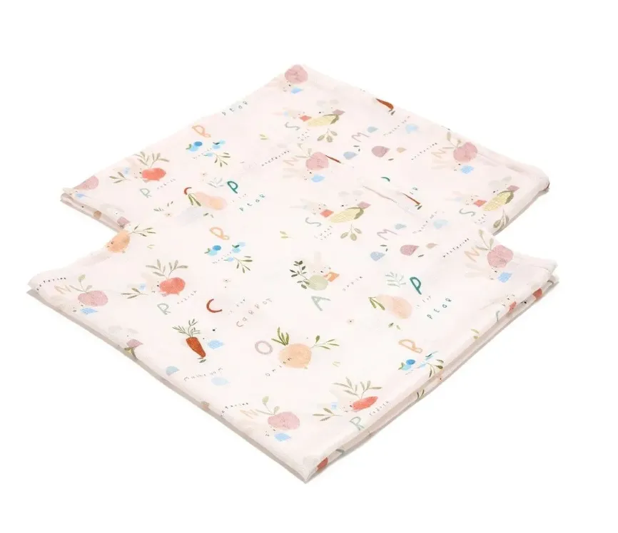 Multi-use bamboo muslin 2-pack - ABC Fruit