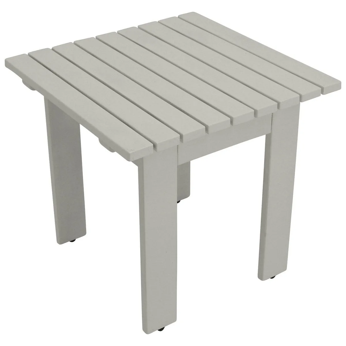 Gartentisch Beistelltisch RIJEKA 46x46cm Eukalyptus geölt weiss