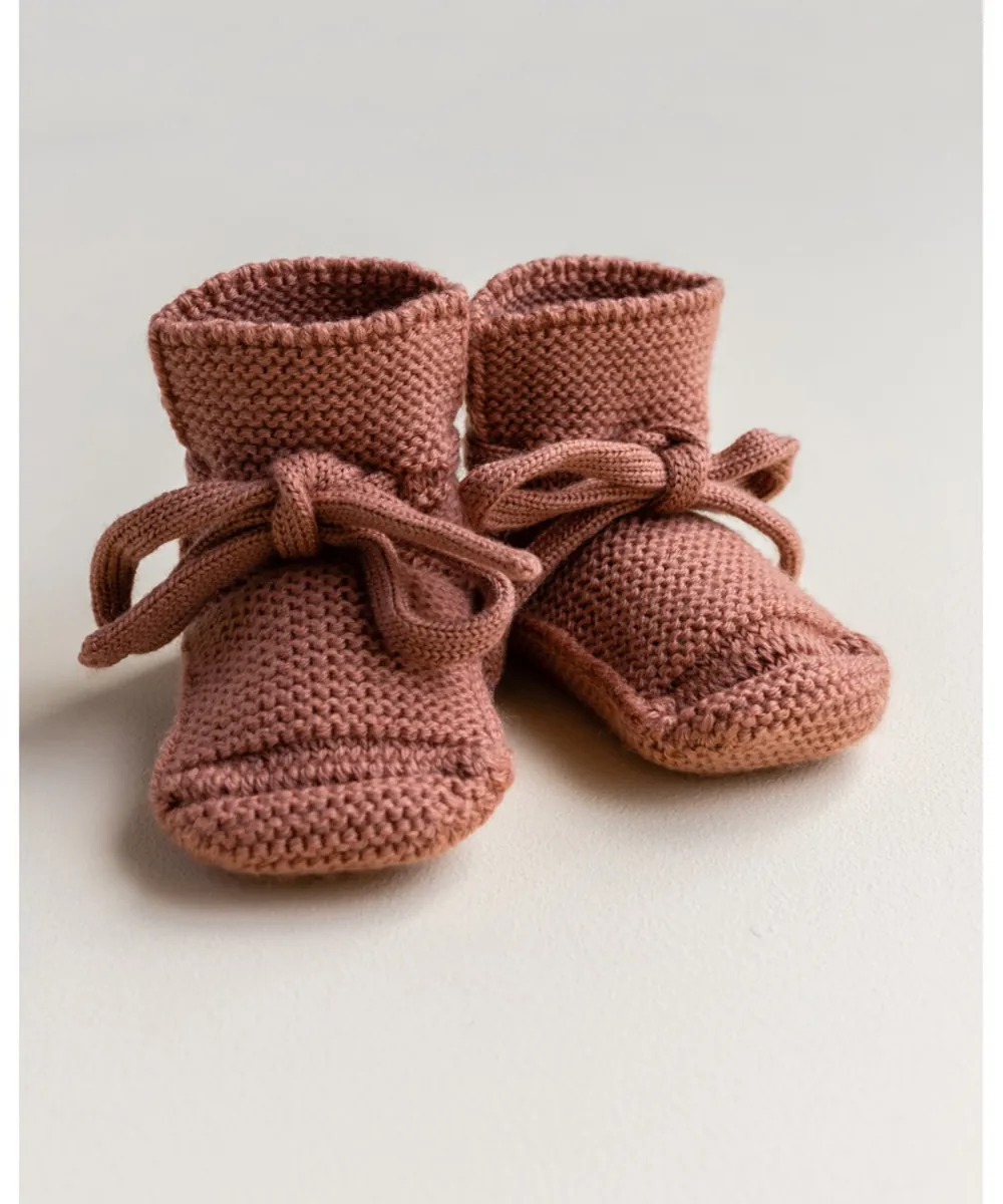 hvid • Babyfinklein Booties 0-9 Monate brick