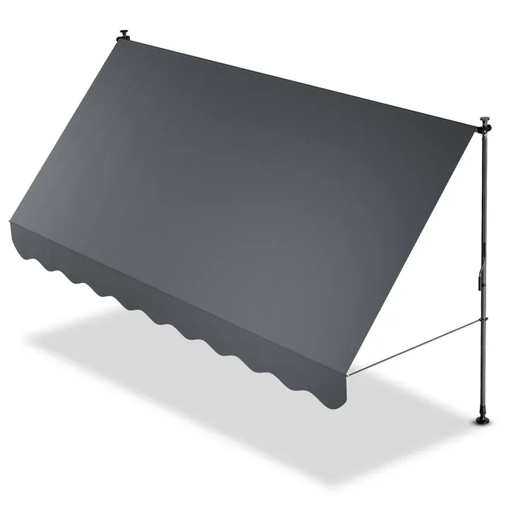 Klemmmarkise Kapstadt 350x120 cm Grau
