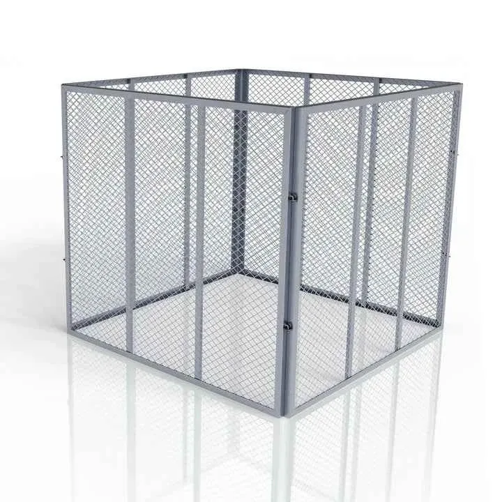 Metall Komposter für Gartenabfälle 450L Silber