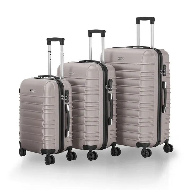 Hartschalen Kofferset Rom 3 tlg Beige