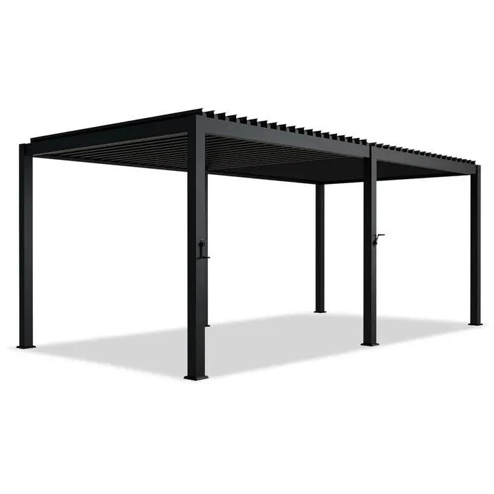 Pergola Lamellendach Tahiti Pergola mit verstellbaren Lamellen