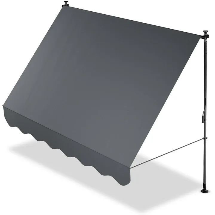 Klemmmarkise Kapstadt 250x120 cm Grau