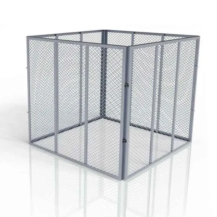 Metall Komposter für Gartenabfälle 800L Silber