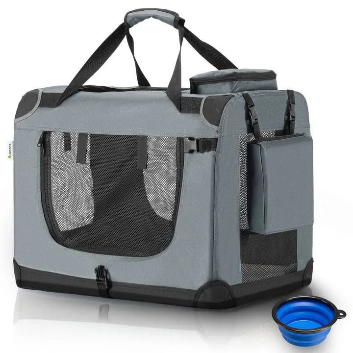 faltbare Hundetransportbox Lassie L (dunkelgrau)