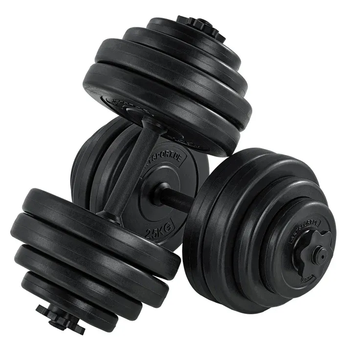 2er Hantelset 30kg 16 Gewichtsscheiben