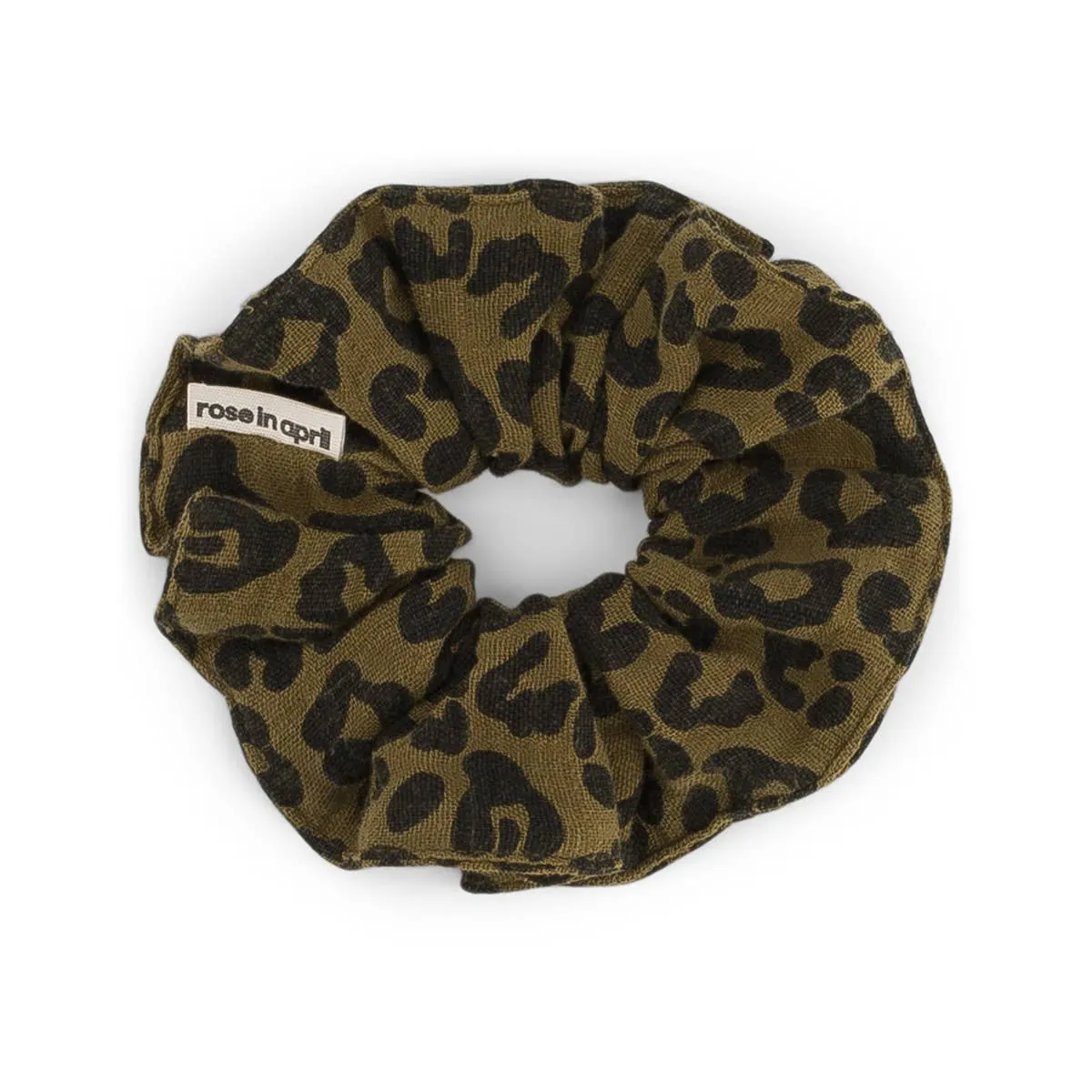 Rose in April Scrunchie "Chouchou" Leo Olive