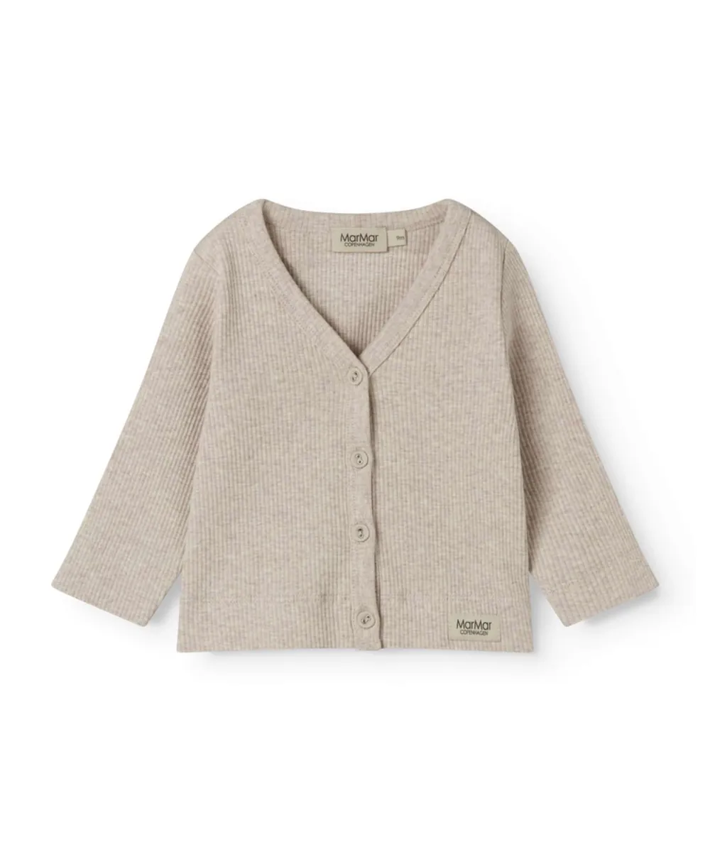 MarMar Copenhagen • Cardigan Modal Melange light beige melange
