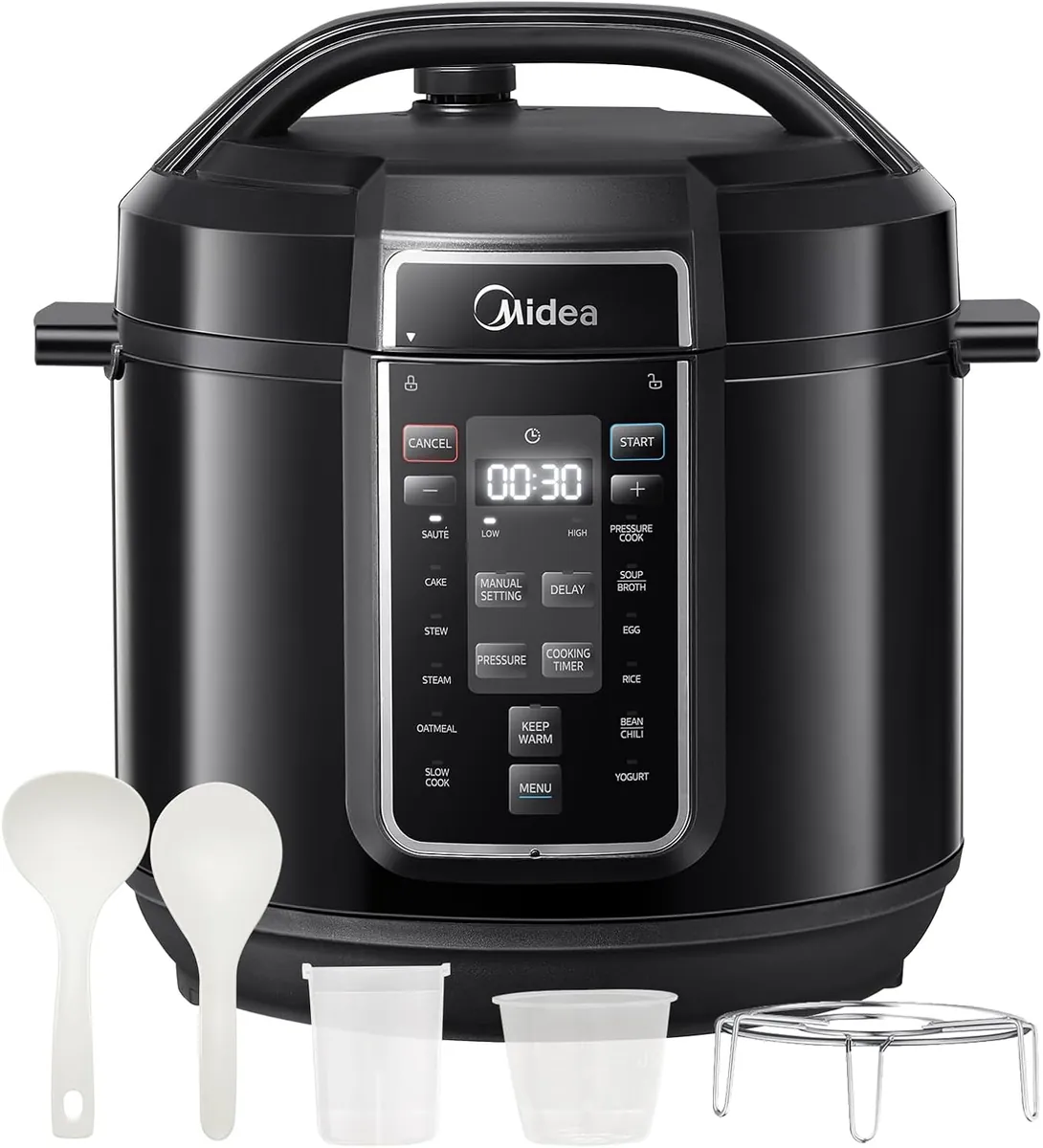 9-in-1 Multikocher, 7.6 Liter Schwarz