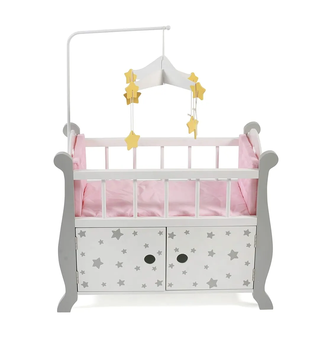Bayer Chic 2000 Puppenbett mit Mobile Stars grey