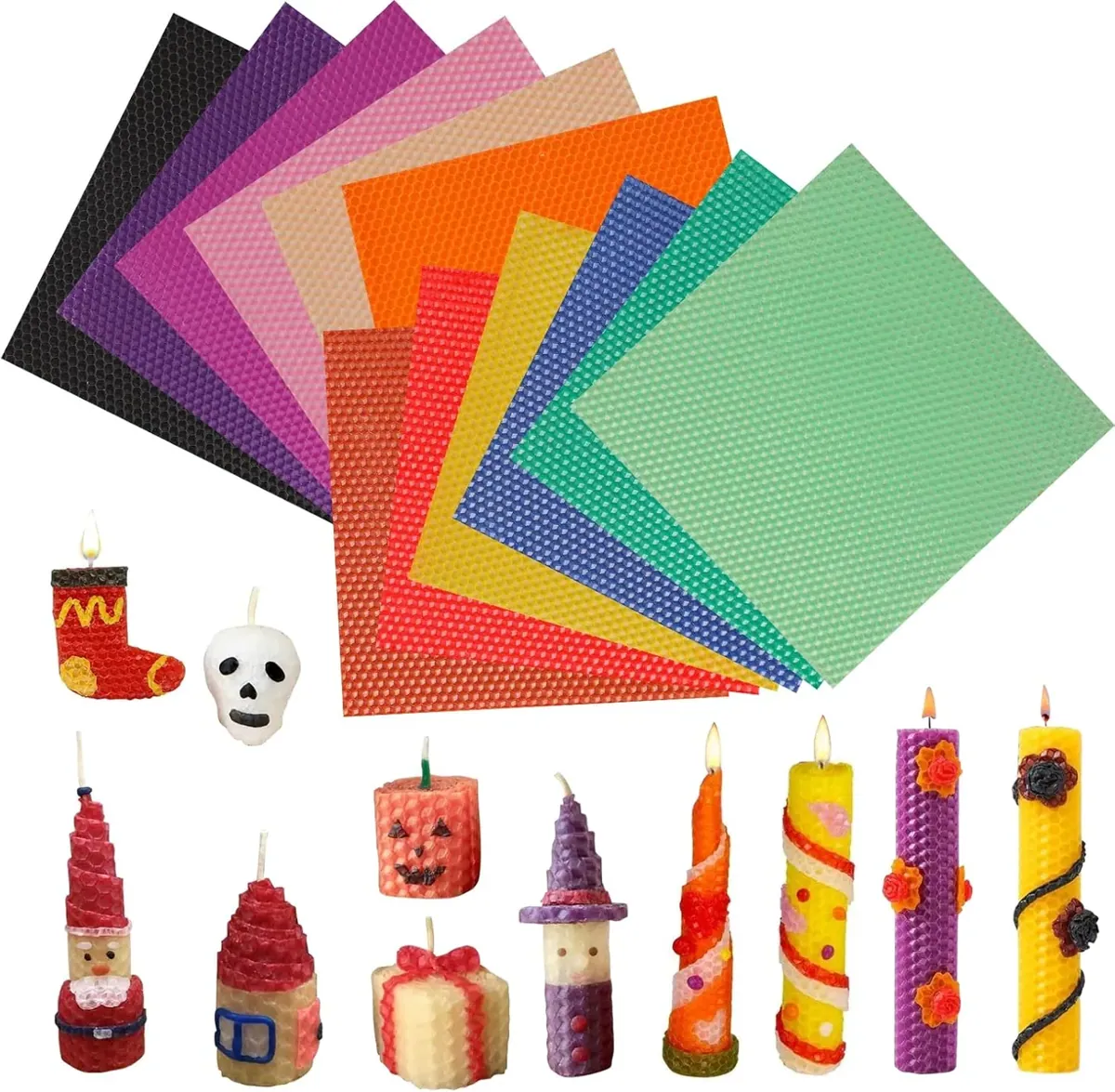 Bienenwachs-Kerzen-Set für Kinder, 13