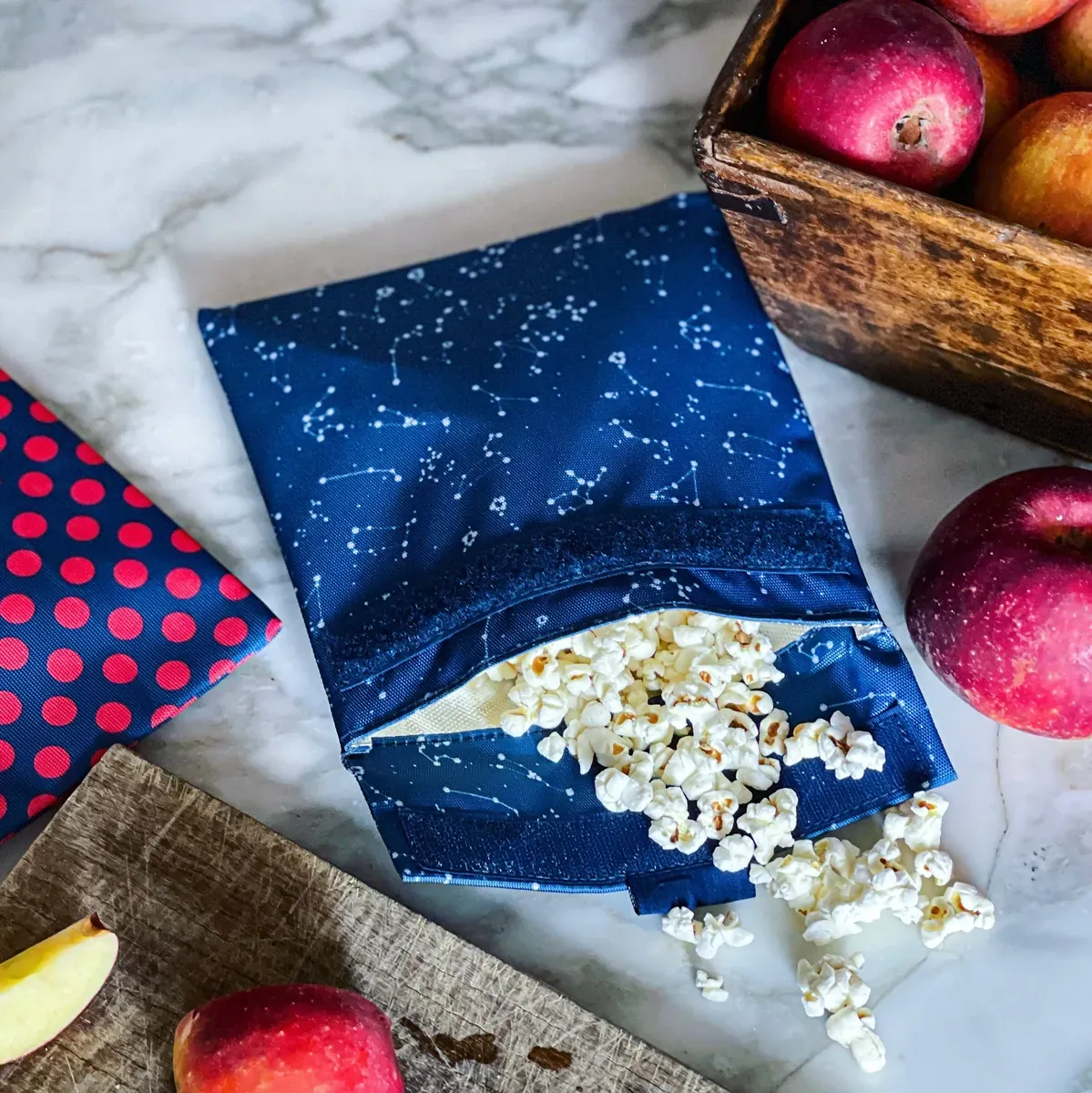 YUMBOX Sandwich-Tasche und Snack-Tasche, wiederverwendbar - Sternenhimmel
