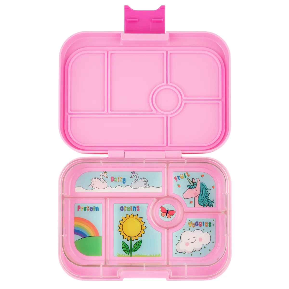 Yumbox Bento-Lunchbox für Kinder Original (M) - Kraftvoller rosa Einhorn