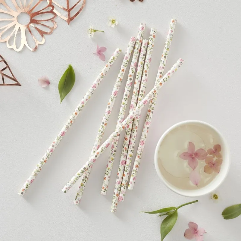 Trinkhalme Ditsy Floral