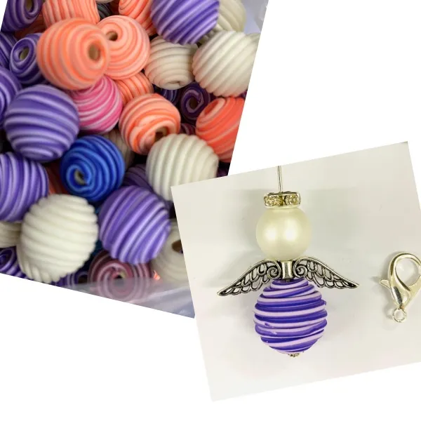 Mini Engeliset für 5 Engeli Fimo swirl