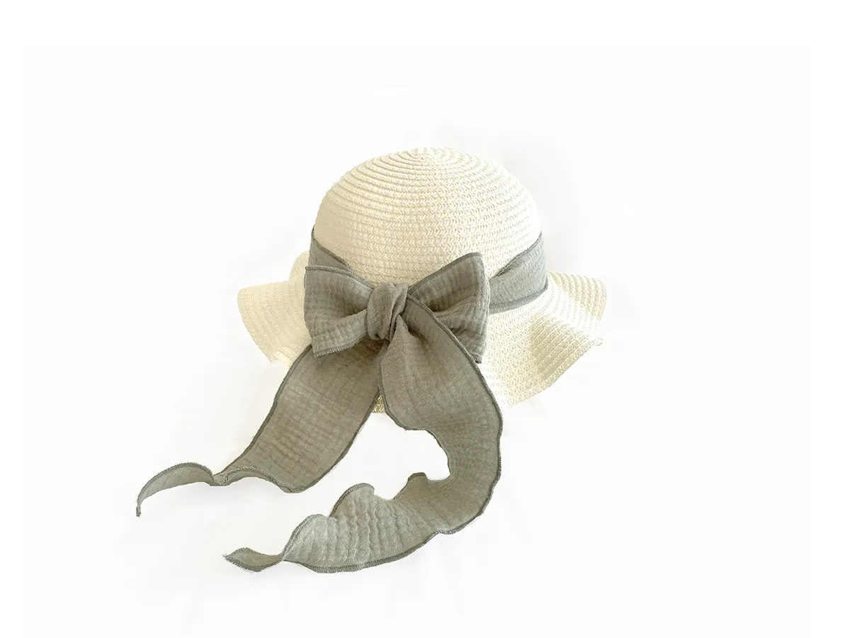 Stroh Hut Vanilla Olive & Ivory Schlaufe