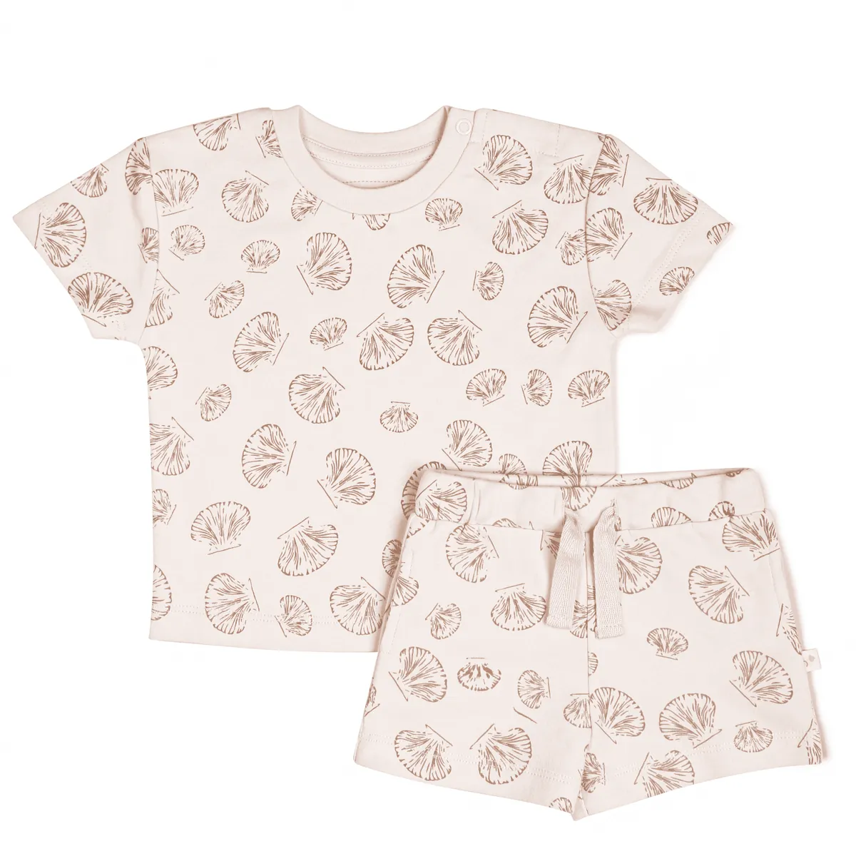 Bio T-Shirt und Shorts Set - Seashells
