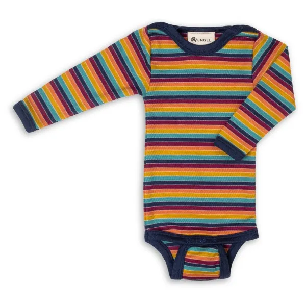 Engel Wolle/Seide-Body langarm - Multicolor