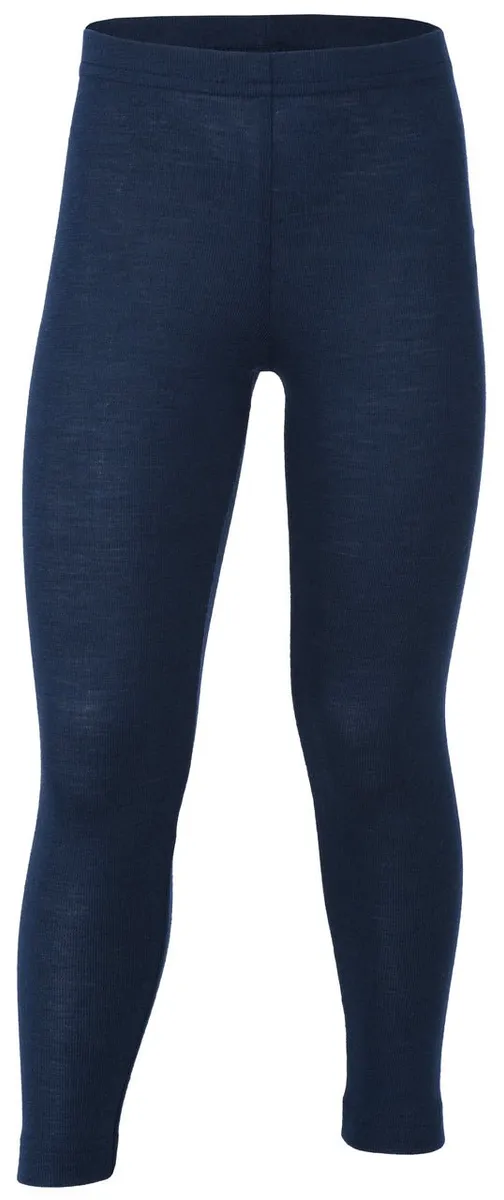 Engel Kinder-Wolle/Seide-Leggins navy blue Kleinkind