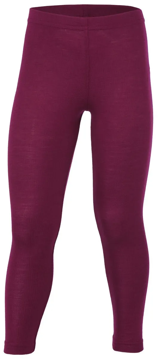 Engel Kinder-Wolle/Seide-Leggins orchidee