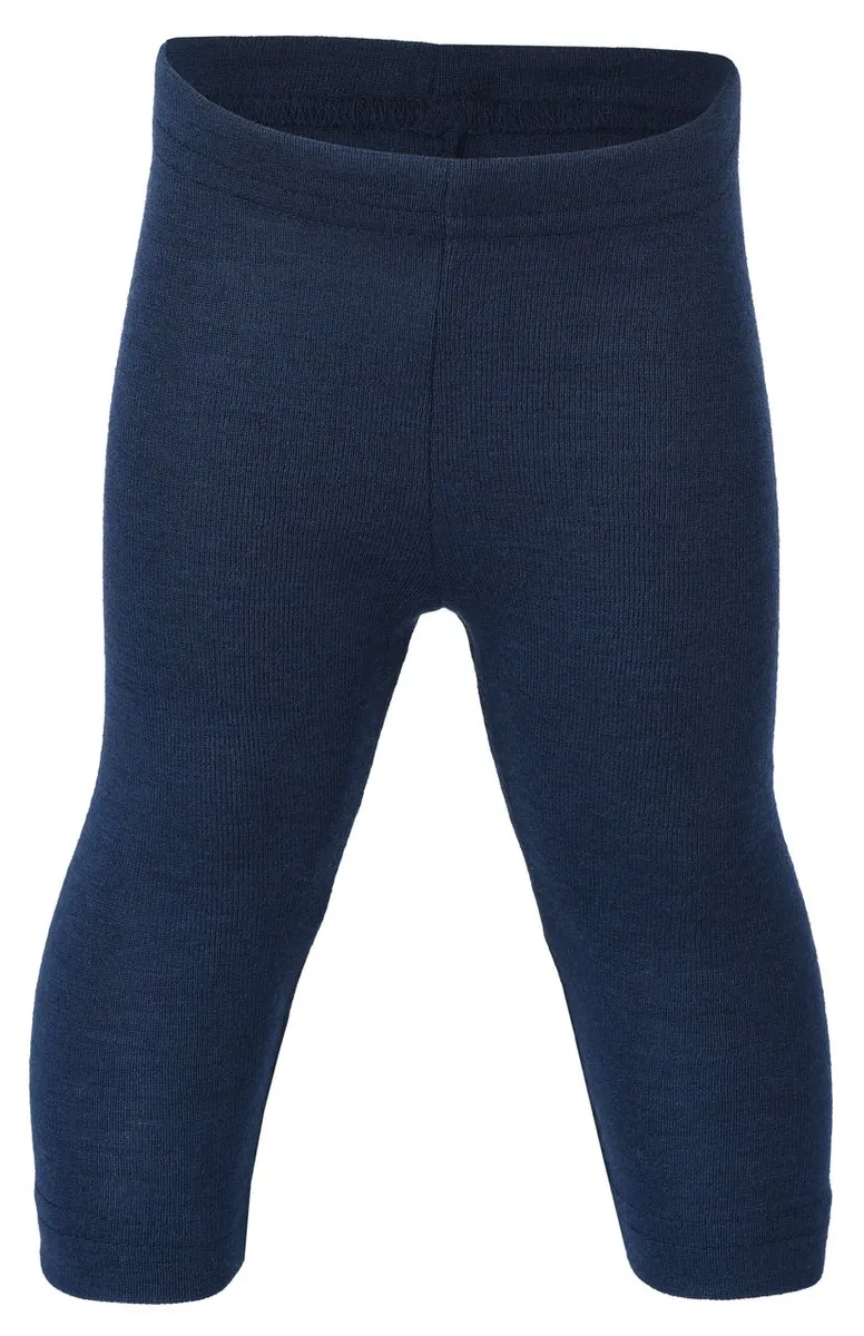 Engel Wolle/Seide-Leggins marine Baby