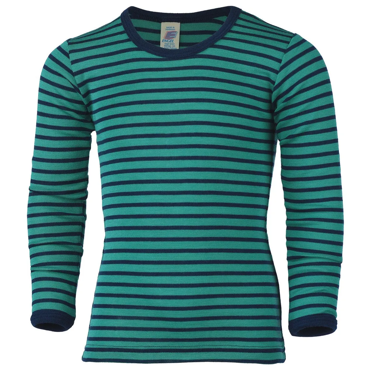 Engel Wolle/Seide-Unterhemd langarm Eisvogel-marine