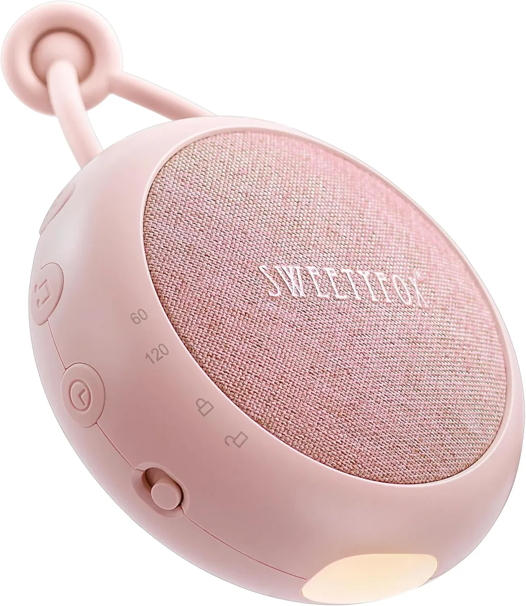 White Noise Machine mit Nachtlicht, Rosa
