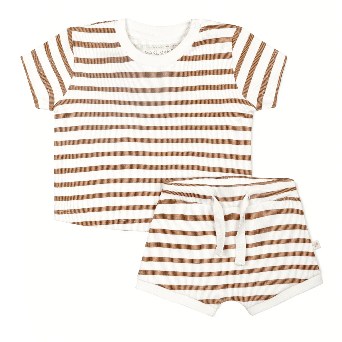 Bio T-Shirt und Shorts Set - Stripes