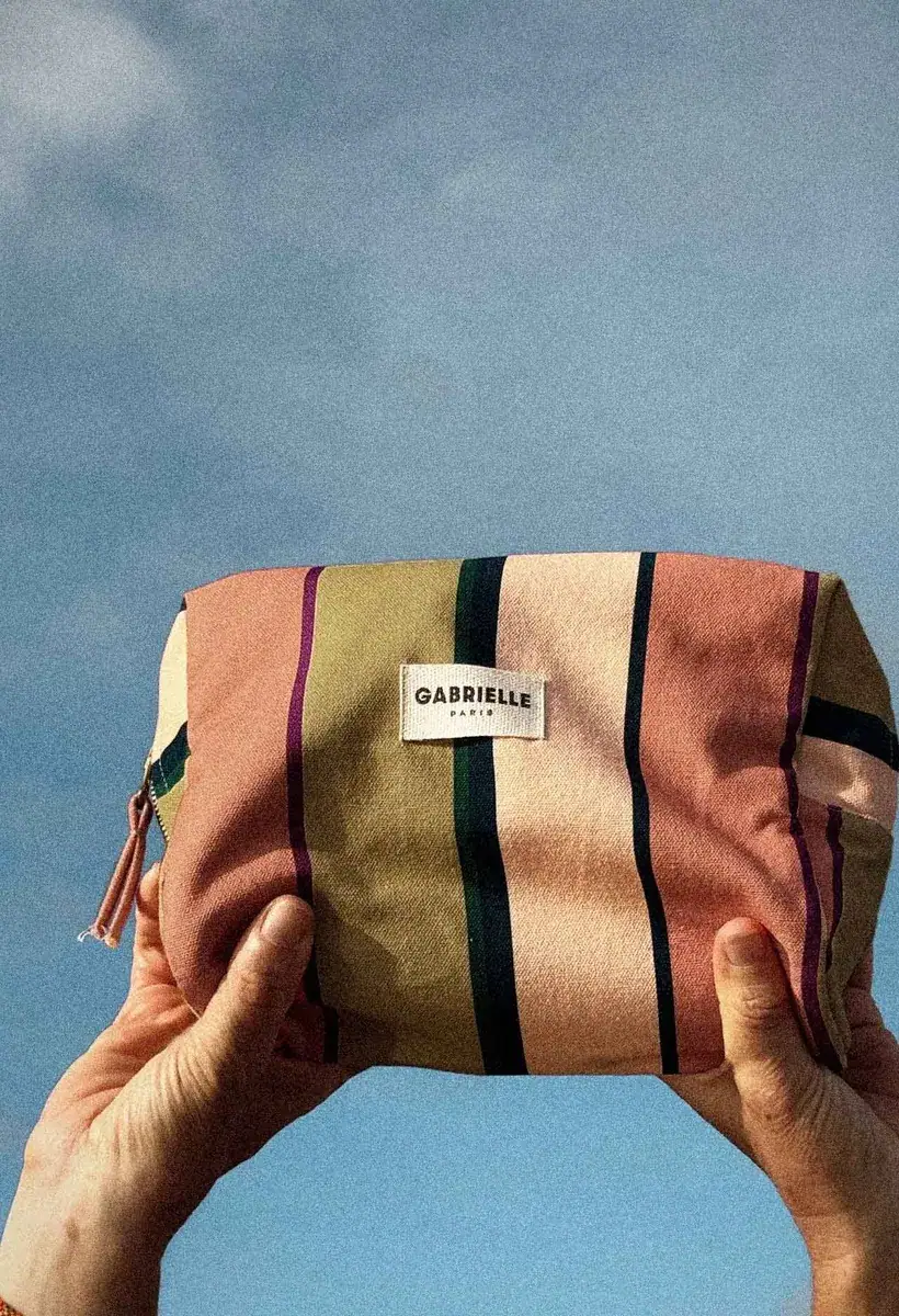 Gabrielle Paris Kosmetiktasche | Sandstreifen