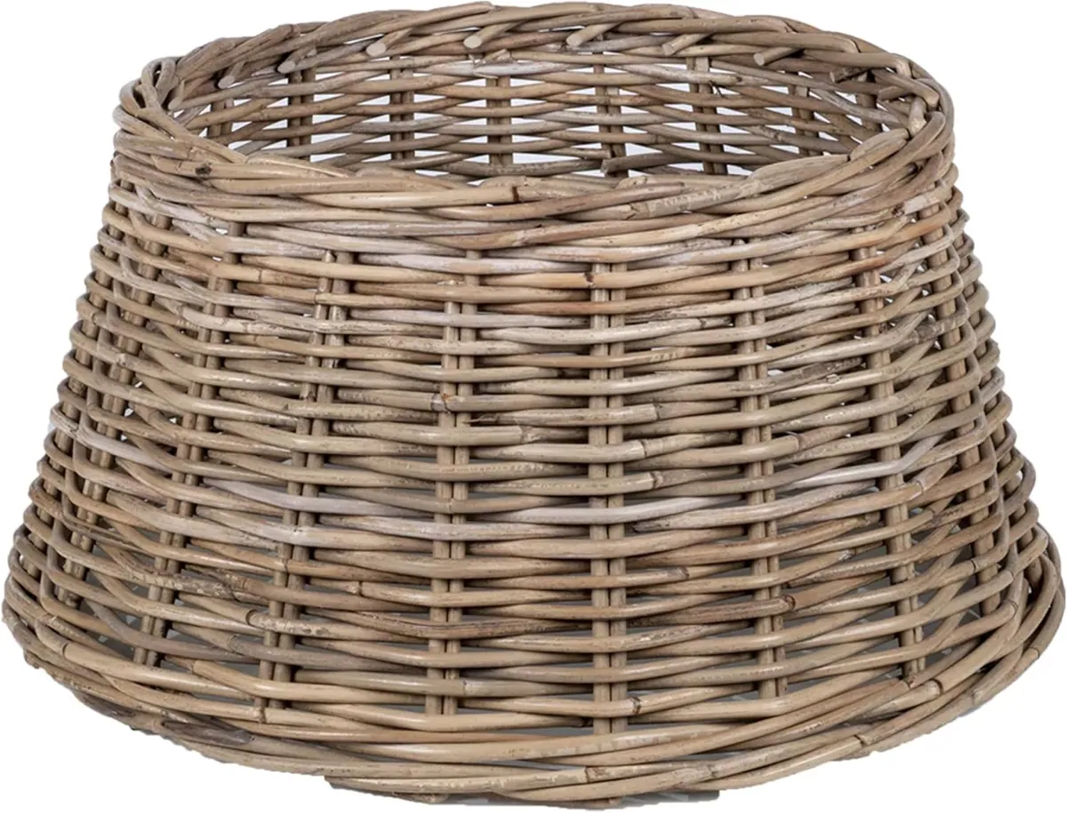 Weihnachtsbaumrock aus Rattan (50 x 26 cm)