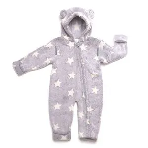 Fleece Overall grau-creme Hoppediz