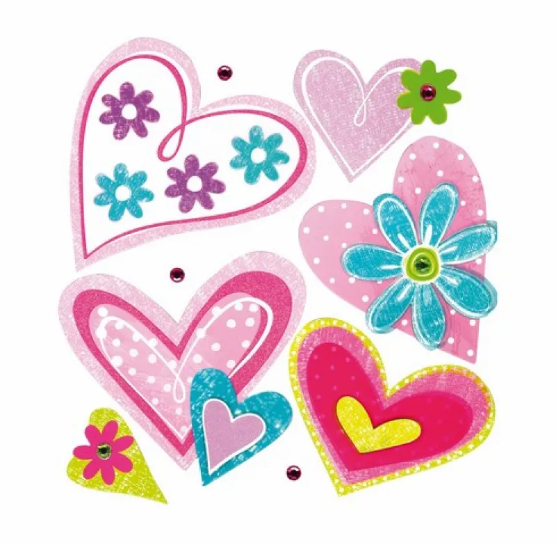 Dekosticker Herzen