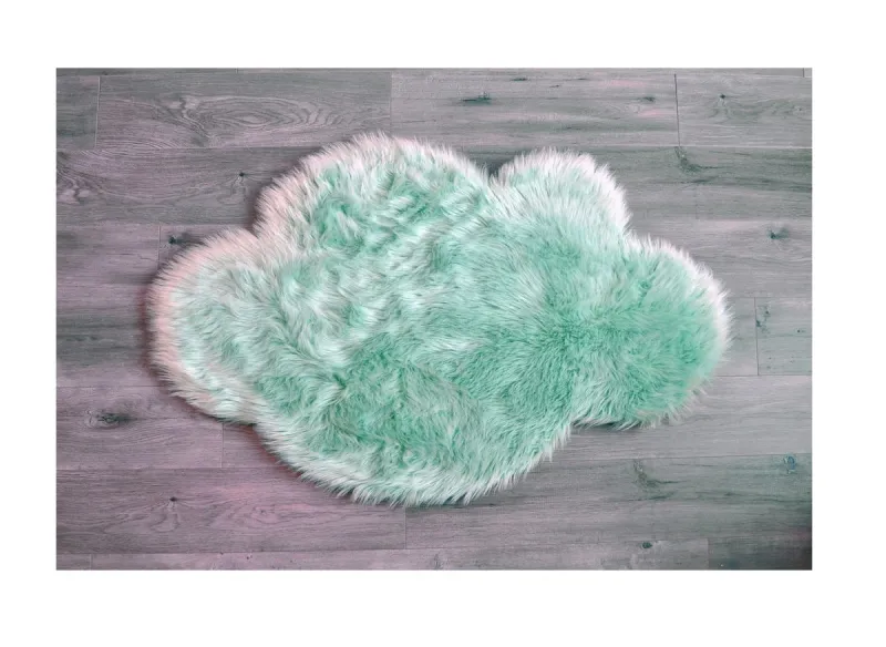 Kunstlammfell Wolke Mint