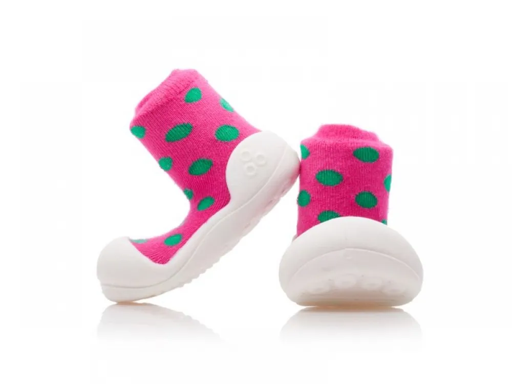 Polka Dot pink grün