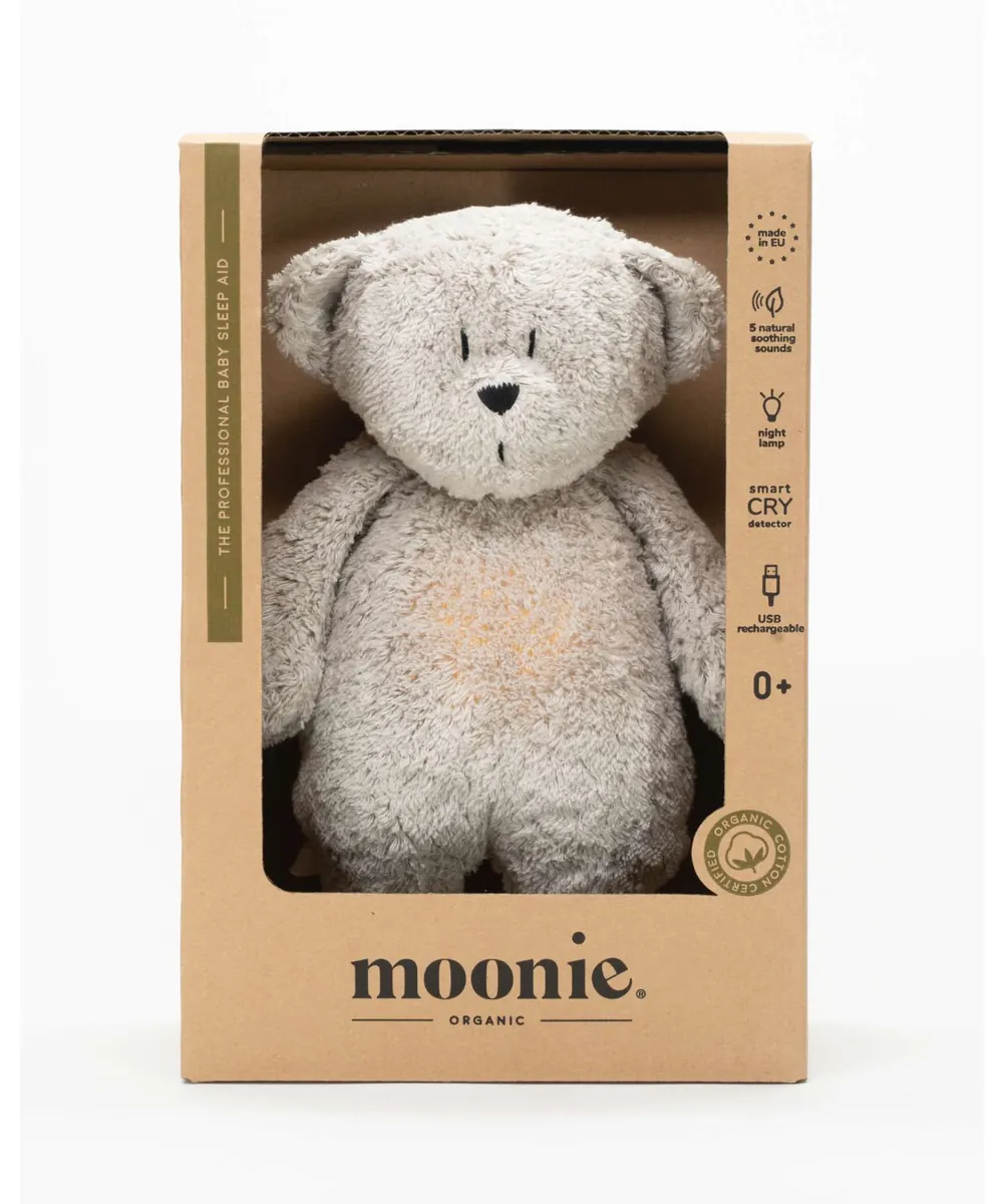 Moonie • Organic Teddybär grey natur