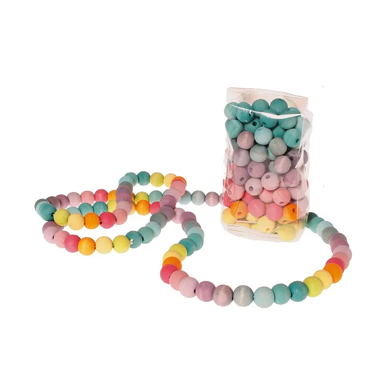 Grimm's 120 Kleine Holzperlen | Pastell