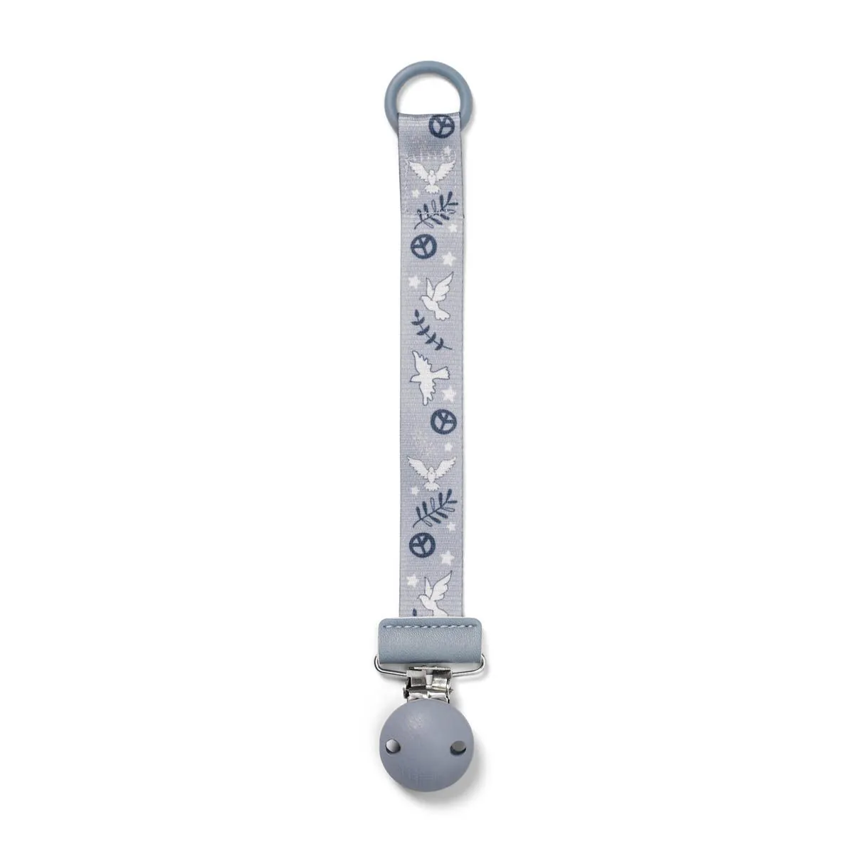 Schnuller- Band Holzclip Free Bird