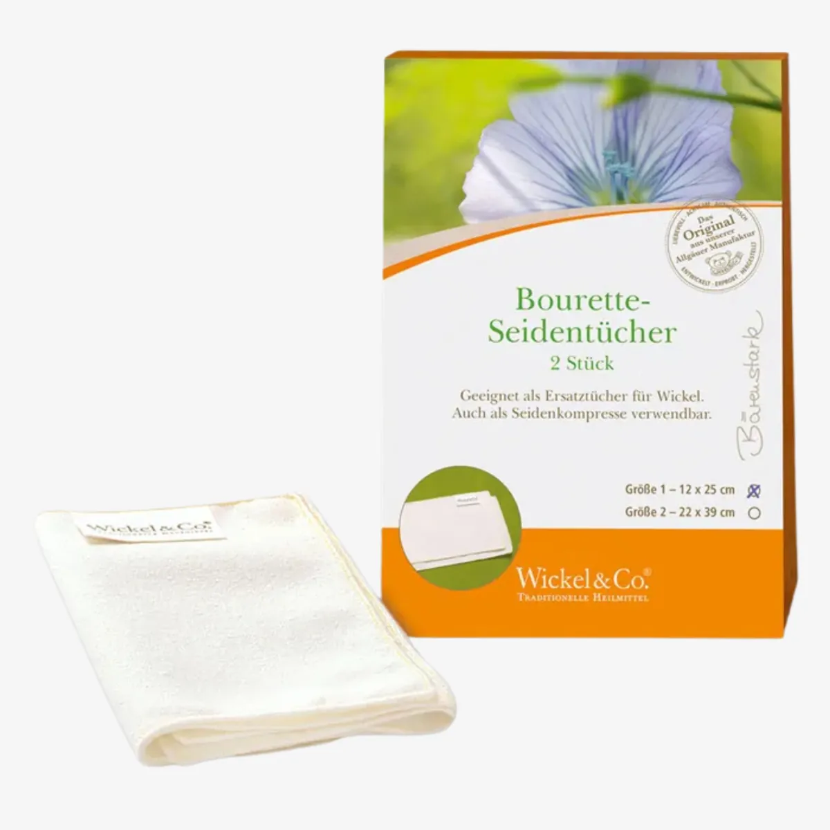 Bourette Seidentücher Grösse 1