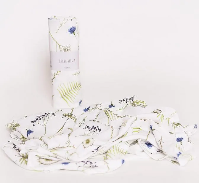 Bambus Muslin Swaddle Herbal
