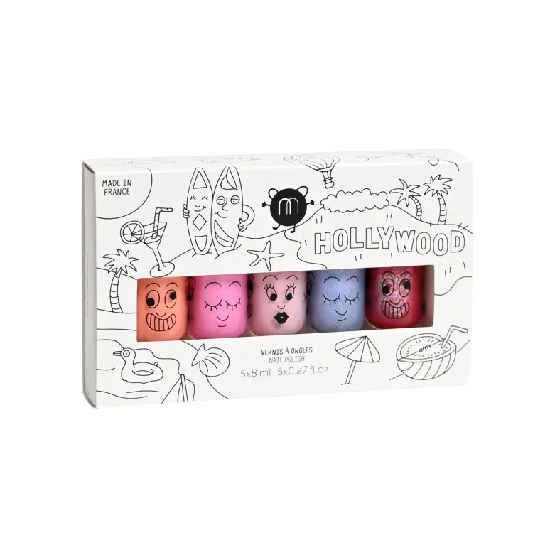 Nailmatic Nagellack 5-er Set "Hollywood" | Flamingo Dolly Bella