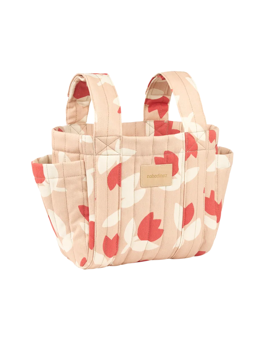 Nobodinoz Hyde Park Kinderwagen-Organizer | Red Tulips