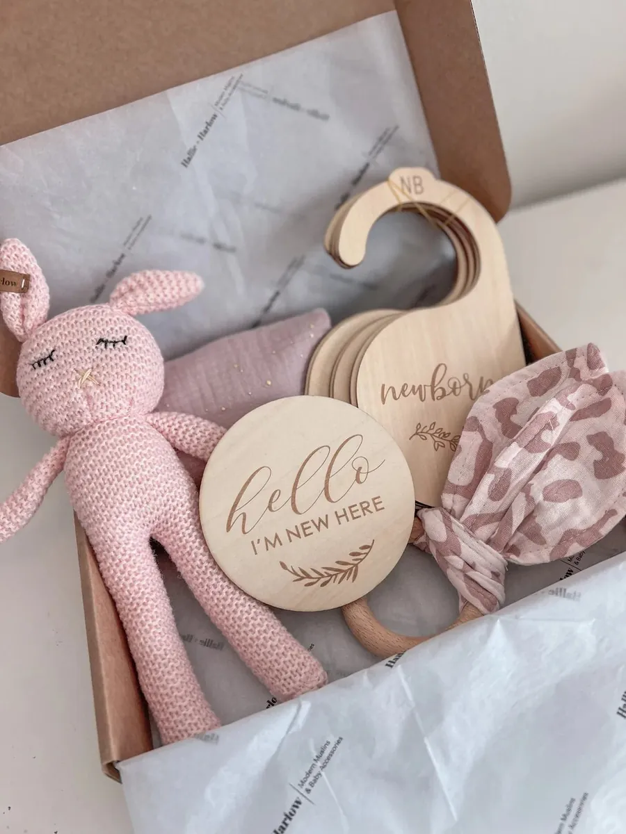 Neugeborene Geschenkbox - Rosa
