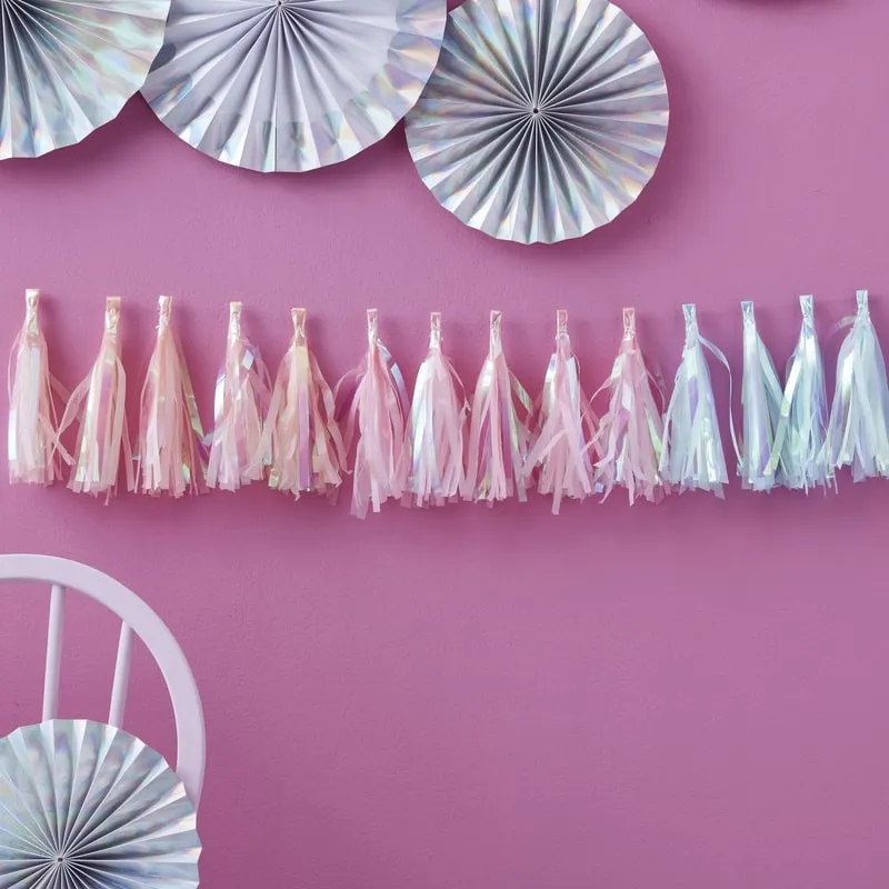 Girlande Tassel Iridescent Party