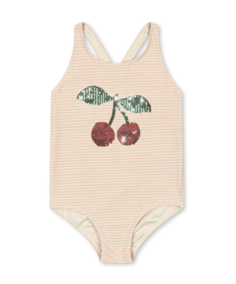 Konges Sløjd • Jade Badeanzug rose stripe