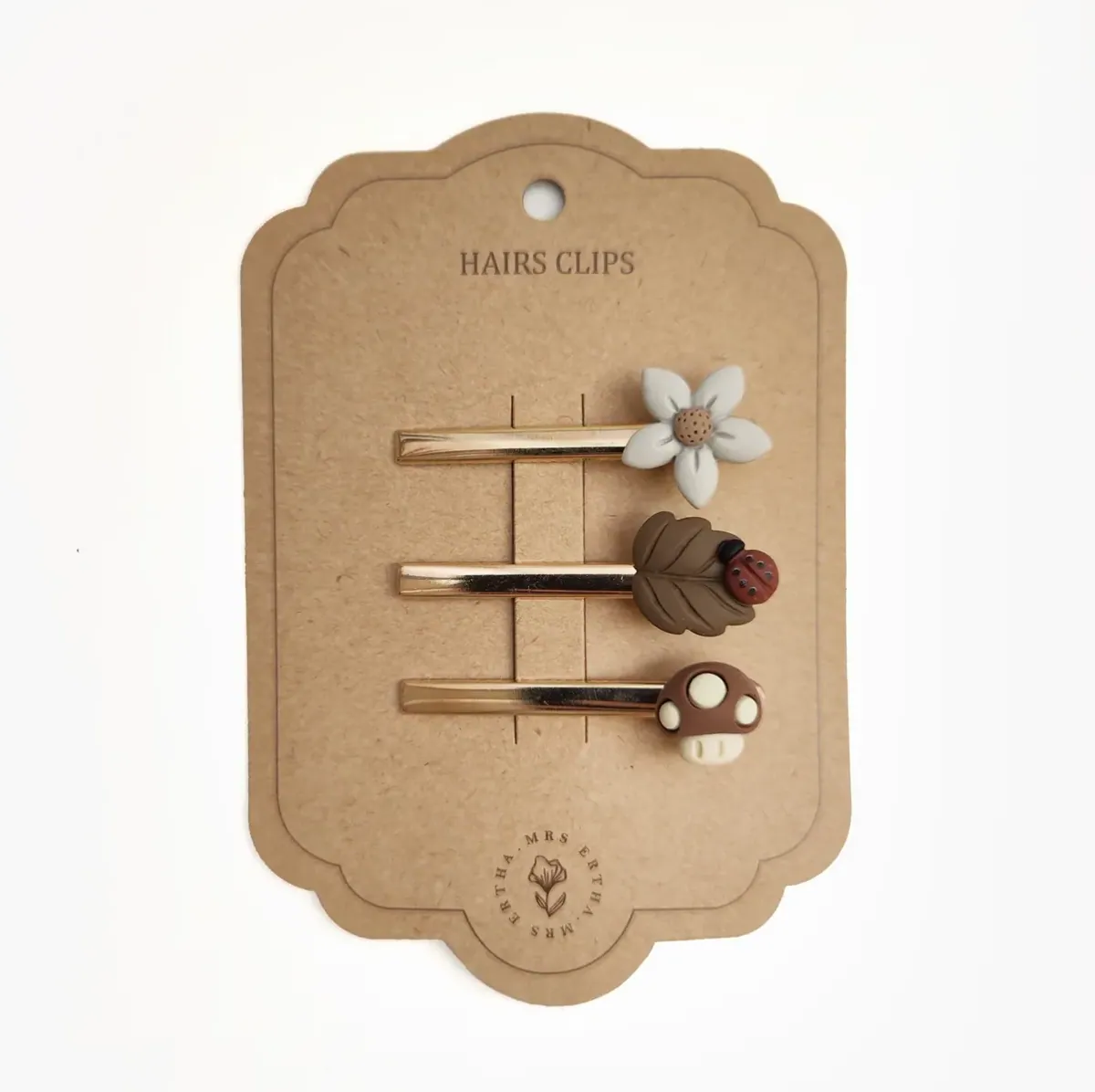 Haarclip Set Pilz Blume