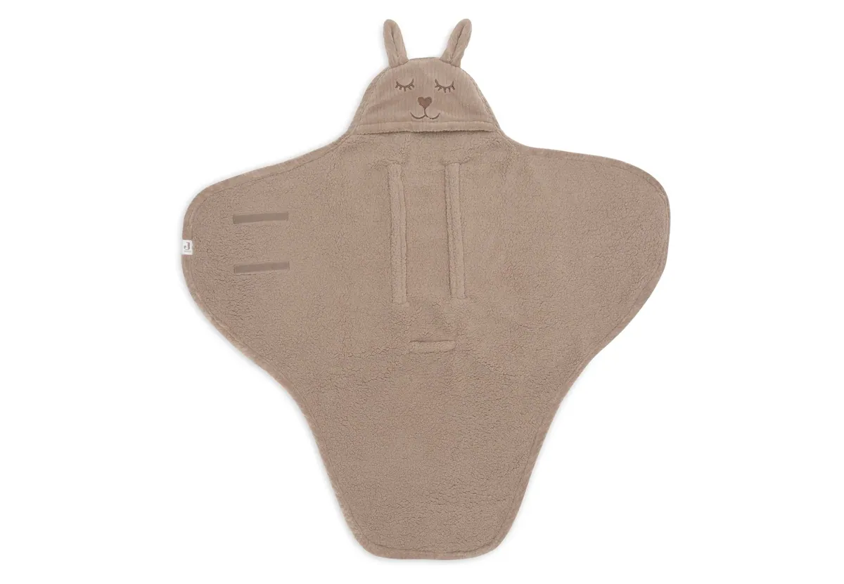 Jollein Einschlagdecke für Babyschale Cloudy Rib
