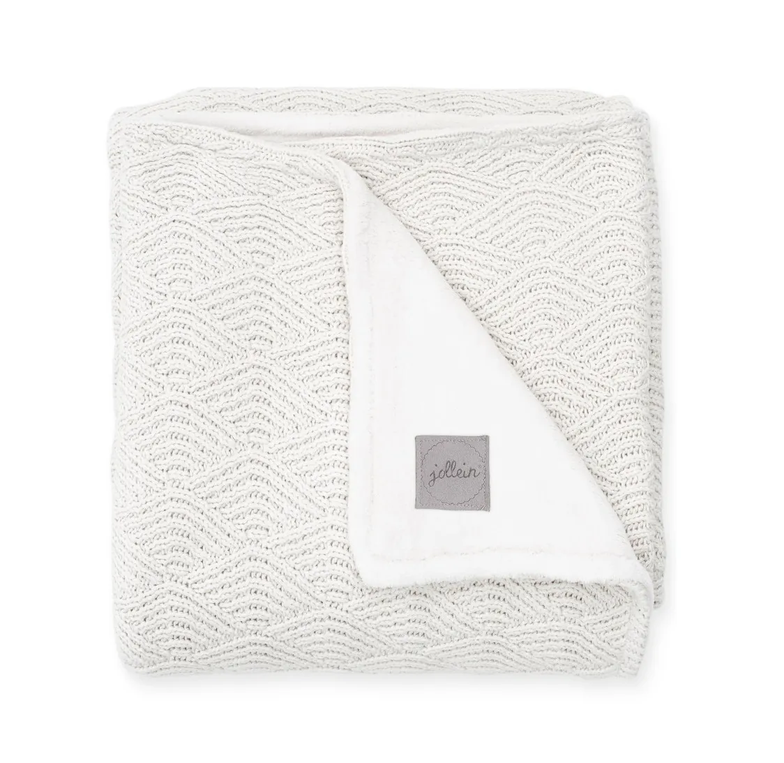 Strickdecke River Cream White dick